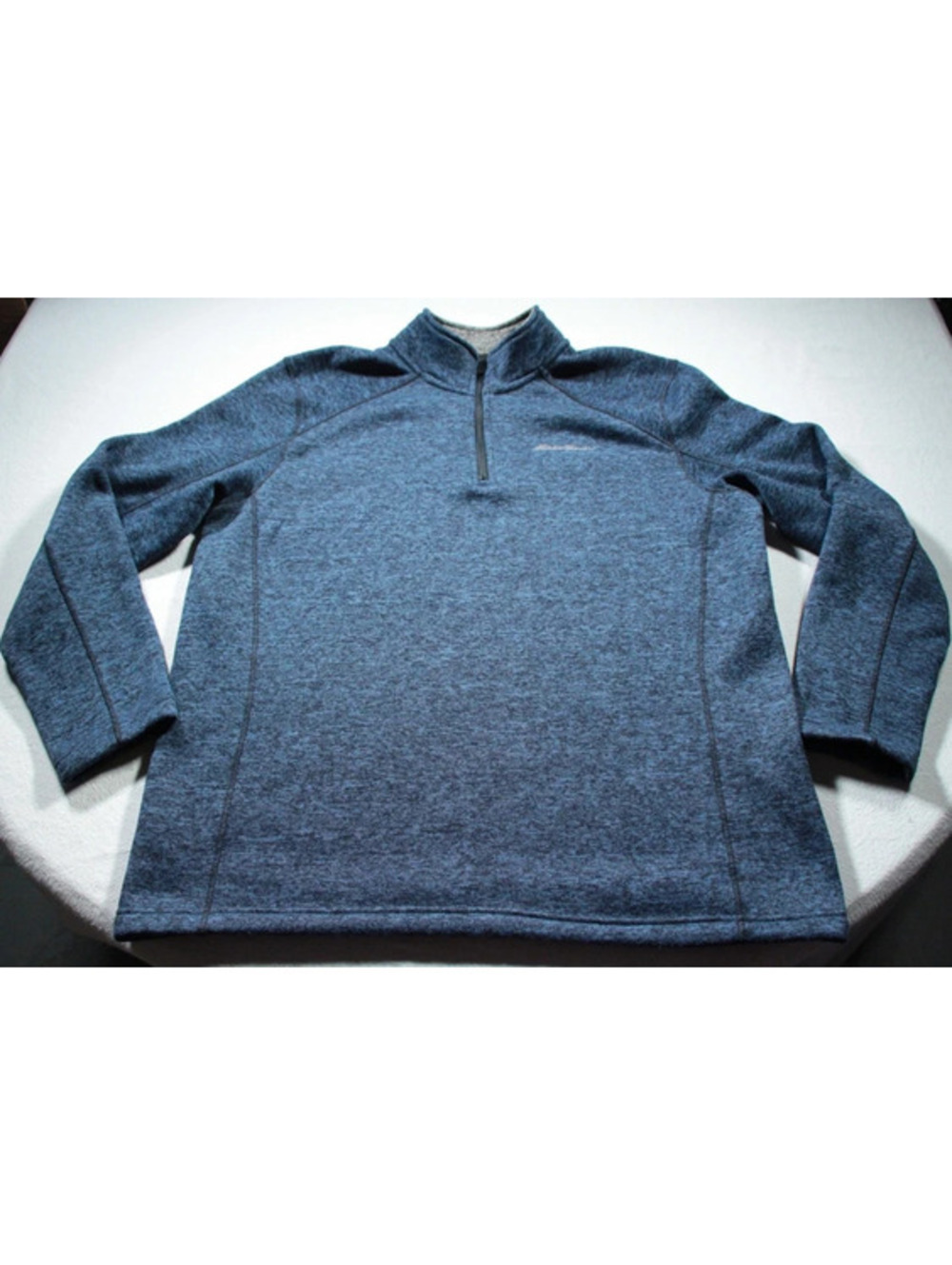 Men's Eddie Bauer Quarter Zip Fleece Sweatshirt XL Blue